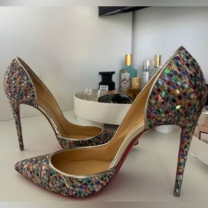 Sequenced printed Louboutin pumps
